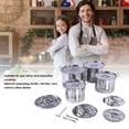 thumbnail image 3 of Stock 4 Uds Juego De Ollas De Acero Inoxidable Utensilios De Cocina De Inducción Olla De Sopa Con Rejilla De Para Cocinar En La Cocina, 3 of 7