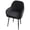 Black, variant on AIGIA Curved Back Dining Room Chair Covers with Arms Stretch Swivel Bar Stool Chair Slipcover with Armrest for Kitchen Office Desk ﻿