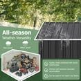 thumbnail image 4 of NETAJE 10x9 FT Outdoor Storage Shed, Garden Shed with Updated Frame Structure and Lockable Doors, Metal Tool Sheds for Backyard Garden Patio Lawn, 4 of 9