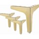 thumbnail image 1 of Add a Touch of Elegance to Your DIY Projects with these 7 Inch Metal Furniture Legs - Set of 4, 1 of 5