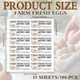thumbnail image 2 of 15 Sheets 180 Pcs Farm Fresh Unwashed Egg Carton Labels Self Adhesive Egg Packaging Stickers Colorful Egg Carton Stickers Farm Fresh Eggs Stickers for Chicken Egg Carton Labels, 2 of 8