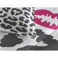 thumbnail image 3 of Ambesonne Savannah Quilted Coverlet 3 Pcs, Cheetah Leopard Kiss Print, King Size, Charcoal Grey and Pink, 3 of 4