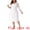 White, variant on Plus Size Lace V-Neck 3/4 Sleeve Midi Evening Dress 1X Black