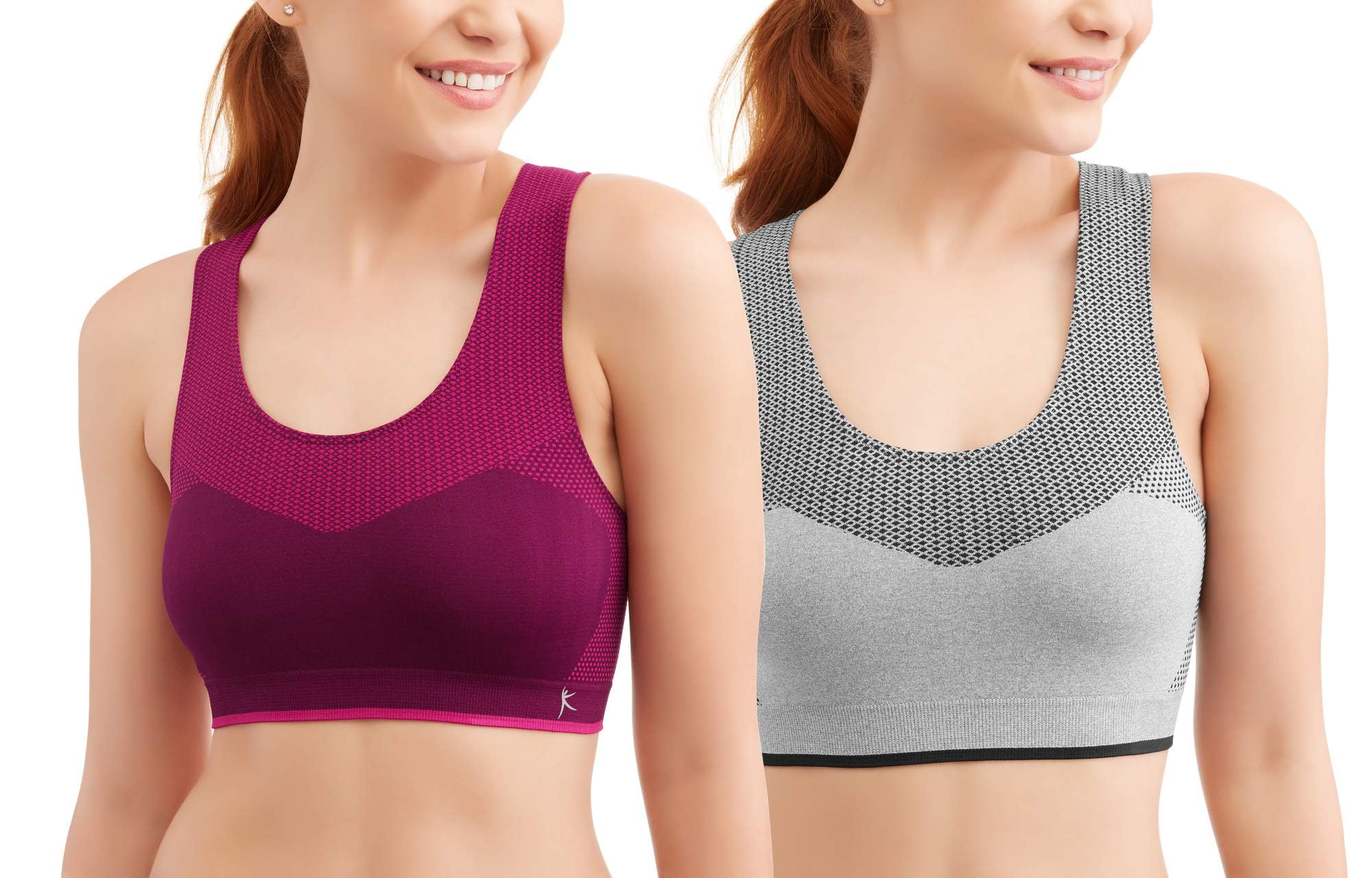 Danskin Now Womens Seamless Racerback Sportsbra,2 pack