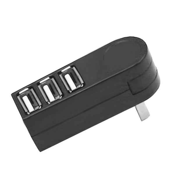 Hub de 3 puertos de alta velocidad USB 2.0 Mini adaptador divisor giratorio PC portátil Lector de tarjetas de disco U Lector de tarjetas USB Hub Inevent EL1760-00B