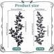 thumbnail image 2 of 4 parches bordados para planchar, 2 estilos, flores y hojas, apliques decorativos, bordados, para coser, 2 of 6