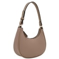 thumbnail image 2 of Bolso de hombro FashionPuzzle Small Crescent Taupe para mujer, 2 of 7