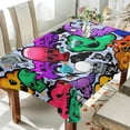 thumbnail image 4 of Coolnut Halloween Skull Tablecloth 60"x108", Waterproof Washable Polyester Square Table Cover, Durable Tablecloth for Kitchen Dining Table Party Decor, 4 of 7