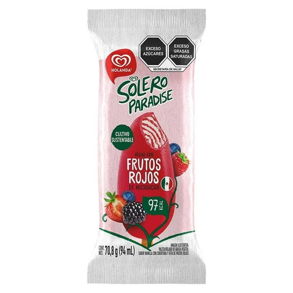 Paleta helada Solero frutos rojos de 94 ml