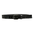 thumbnail image 3 of 1 1/2" Snap on Antique Silver Circle Metal Studded Distressed Leather Belt, 3 of 4
