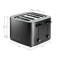 thumbnail image 3 of ZWILLING Enfinigy, 4-Slice Toaster with 4 Slots, Extra Wide 1.5" Slots for Bagels and Toast, Black, 3 of 9