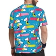 thumbnail image 2 of Wukai Color Dachshund Dog Print Men's Short-Sleeved Mesh T-Shirt,Quick-Dry Short Sleeve Workout T-Shirt-Small, 2 of 8
