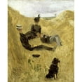 thumbnail image 3 of Toulouse-Lautrec, Henri 15x18 Black Modern Framed Museum Art Print Titled - Party in the Country, 3 of 5