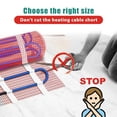 thumbnail image 4 of 120V High Efficiency Electric Underfloor Heating System, 32 Sqft Heating Mat,with Digital Floor Sensing Thermostat and Cable Monitor, Heating Evenly, Suitable for Home, School and Yoga Studio, 4 of 5