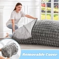 thumbnail image 6 of Hobestluk 3 in 1 Bean Bag Chair Giant Bean Bag Chairs for Adults with Bubble Cover Convertible Bean Bag Floor Cushion with Machine Washable Cover for Living Room (Bubble Grey), 6 of 9