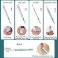 thumbnail image 4 of Juego de cortaúñas de 16 piezas con estuche de transporte Archivos de pedicura Tijeras Hombres Mujeres Suministros de manicura de uñas Kit de Almacenamiento y organización del hogar Verde, 4 of 6
