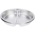 thumbnail image 5 of 2 Pack ChefQ 2.5 Inch Deep Round Divided Food Pan for 6 Qt Chafing Dish Anti-Jam Stainless Steel Steam Table/Hotel Pan, Round Sectional, 5 of 5