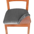 thumbnail image 1 of Antideslizante elástico asiento cojín silla barra taburete cubierta almohadillas - gris humo TV Direct TV-SSC-FLAN-9927, 1 of 4