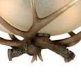 thumbnail image 4 of Victorian Flush Mount Ceiling Light, Bronze Finish, Cr me Glass Shade, Rustic Farmhouse Lighting, 12 Inch Wide, 4 of 4