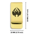 thumbnail image 2 of Stainless Steel Fire Element Classic Slim Money Clip Credit Card Holder, 2 of 2