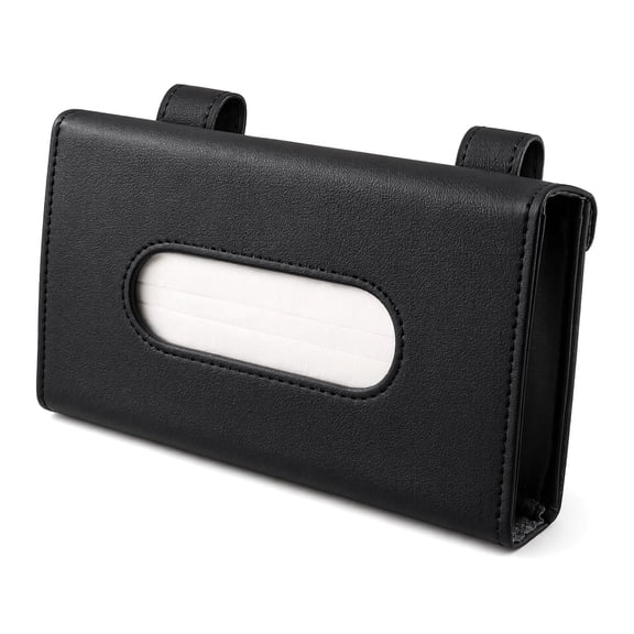 Car Tissue Holder – Sun Visor Napkin Dispenser for Front Seat, Premium Leather Interior Accessory for Car Must Haves