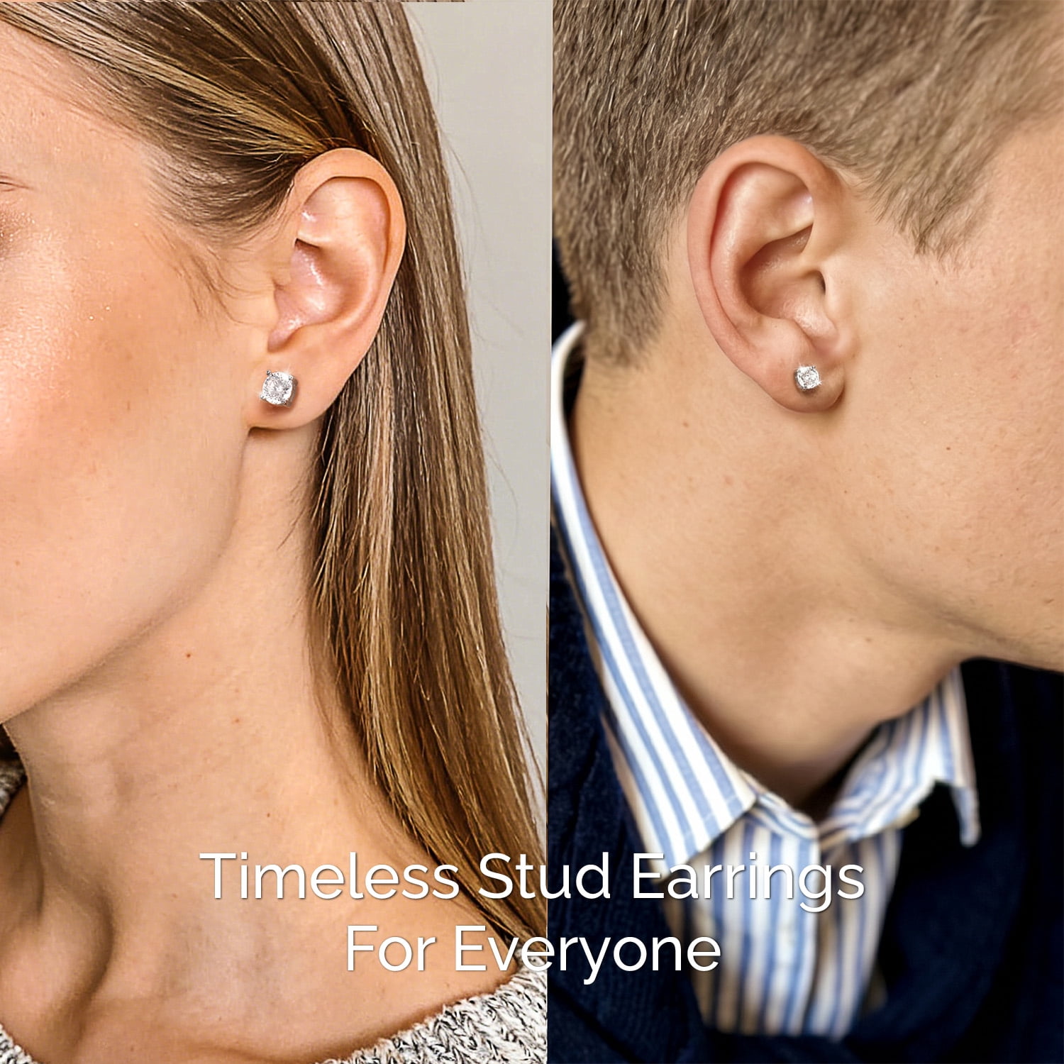 MomentWish 1 Carat Moissanite Stud Earrings for Women Sterling Silver Earrings Anniversary Birthday Christmas Mother's Day Gift for Her