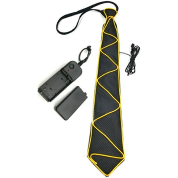 LINLIN LED Tie Light Up Neck Tie, Adjustable Flashing LED Light Up Tie Novelty Light Up Necktie Ties Men Women Boys Christmas Party Costume Accessory