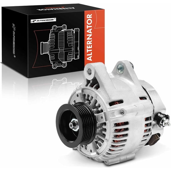 A-Premium Alternator Compatible with Toyota Sienna 1998-2003 3.0L, 12V 100A 6-Groove Pulley Clockwise, Replace# 101211-7670, 121000-3800