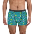 thumbnail image 2 of Bingfone Cute Shark Turtle Men's Underwear - Casual Stretch Boxer Briefs-Small, 2 of 7