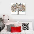 thumbnail image 4 of JEUXUS Butterfly Pictures Wall Art Large Tree of Life Painting on Canvas Framed Colorful Butterflies Prints Artwork for Living Room Bedroom Decor 20"x16", 4 of 4