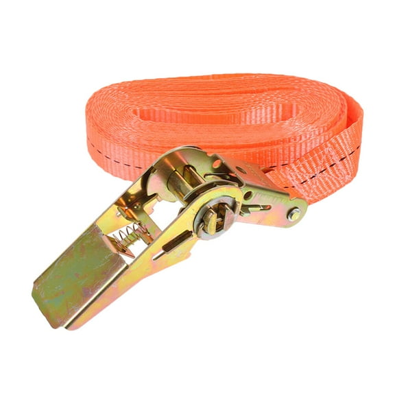 CTIRCHIU Heavy Duty Vehicle Tie Down Ratchet Strap for Campers Orange 1Pack