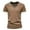 Brown, variant on Coorders Men's & Big Men's Breathable Cotton Crewneck Tee Tops with Short Sleeves, Black, Size, M