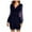 Navy Dress, variant on Summer Mini Bodycon Pencil Dress for Women Sale Solid Sequin Shiny Boho Beach V Neck Sundress for Girls Elegant Party Club Vintage Mesh Sleeve Holiday Black M