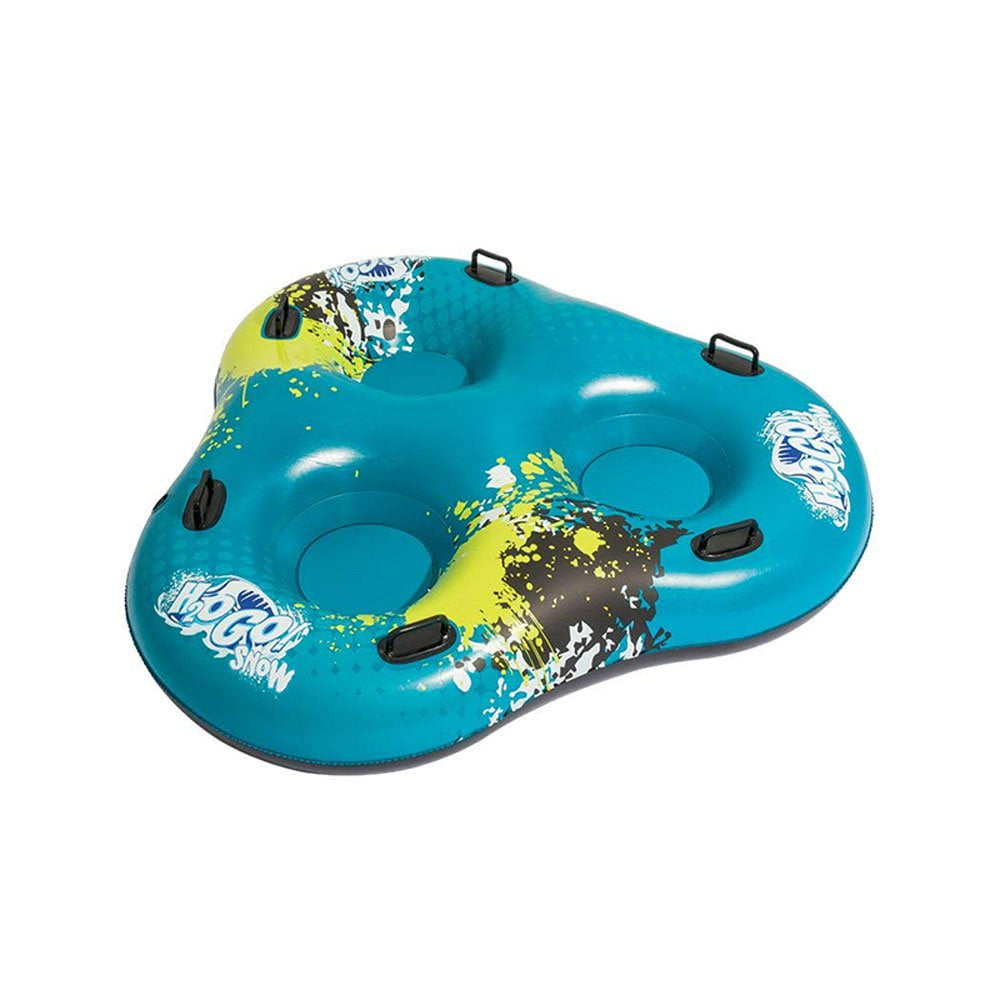 Bestway H2OGO Winter Rush Inflatable Durable Kids Double 2 Seat Snow Tube, Blue by Bestway