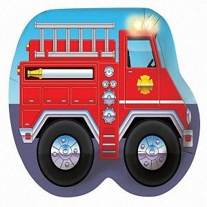 - Party Creations Fire Truck Dinner Plate, 10.25