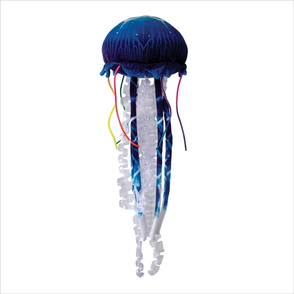 Real Planet 20" Blue Jellyfish Realistic Stuffed Animal, Marine Sea Life Plush Toy & STEM Learning Gift for Birthday Boys & Girls