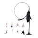 thumbnail image 4 of Juguete interactivo para gatos Yinane con ventosa y plumas negro, 4 of 8