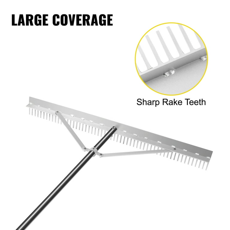 VEVOR Black Lake Weed Cutter Weed Rake 11 Uproots Aquatic Weeds