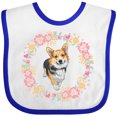 thumbnail image 3 of Inktastic Corgi Gifts for Dog Lovers Girls Baby Bib, 3 of 4