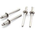 thumbnail image 1 of GHSDFBB Stainless Steel Blind Rivets 3/16"x1/4" (6-4) Open End Type Pop Rivet Grip Range 3/16-1/4 inch (50 pack), 1 of 4