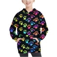 thumbnail image 2 of Odeerbi Teen Boys Girls Hoodies Printed Pullover Hooded Sweatshirts Oversized Crewneck Hooded Sweatshirt Kids Fashion Long Sleeve Pullover Tops 4-14 Years Multicolor, 2 of 7
