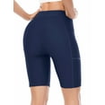 thumbnail image 2 of BeautyIn Swim Shorts for Women with Pockets High Waisted Long Board Shorts, 2 of 7