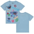thumbnail image 3 of Disney Lilo and Stitch Girls Short Sleeve T-Shirt- Stitch Girls Tee Sizes 4-16 Lt Blue, 3 of 6