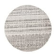 thumbnail image 2 of World Rug Gallery Geometric Distressed Bohemian Gray 6'6" Round Rug, 2 of 8