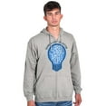thumbnail image 5 of Shine a Light on Autism Bulb Symbol Zip Up Hoodie Men's Women's Brisco Brands M, 5 of 6