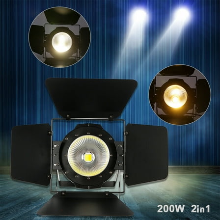 FETCOI 200W COB LED Stage Par Light Party Club DMX-512 Stage DJ Audience Stage Light