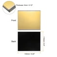 thumbnail image 2 of Uxcell 5pcs Welding Lens 5.24" x 4.5" Shade 12 Glass Replacement Lens Gold Coated, 2 of 6