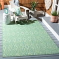 thumbnail image 2 of Safavieh Courtyard Teodor Geometric Indoor/Outdoor Area Rug, Green, 6'7" x 6'7" Square, 2 of 14