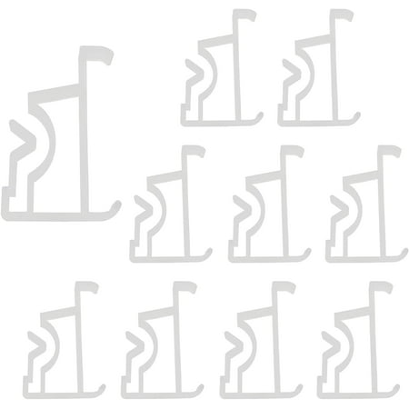 

FENG10PCS Valance Clips Plastic Hidden Retainer Holder Blinds Clear Plastic Valance Retainer Clips Concealed Positioning Clip for Venetian Blinds Hidden Valance Clips Blind Clips-240810