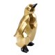 thumbnail image 2 of Escultura de pingüino nórdico, artesanía de estilo geométrico, figuras de adorno de mesa pintadas de resina para decoración de escritorio de Oro Sunnimix Escultura Pinguino, 2 of 8